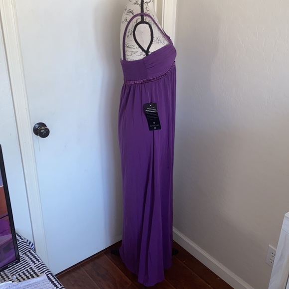Bebe Purple Embellished Long Maxi Dress - Picture 3 of 13
